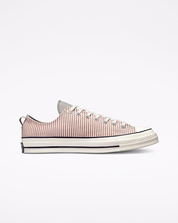 Coral Converse Chuck 70 Hickory Stripe Low Top | A05208T