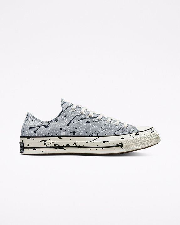 Grey Converse Chuck 70 Paint Splatter Low Top | A45762D