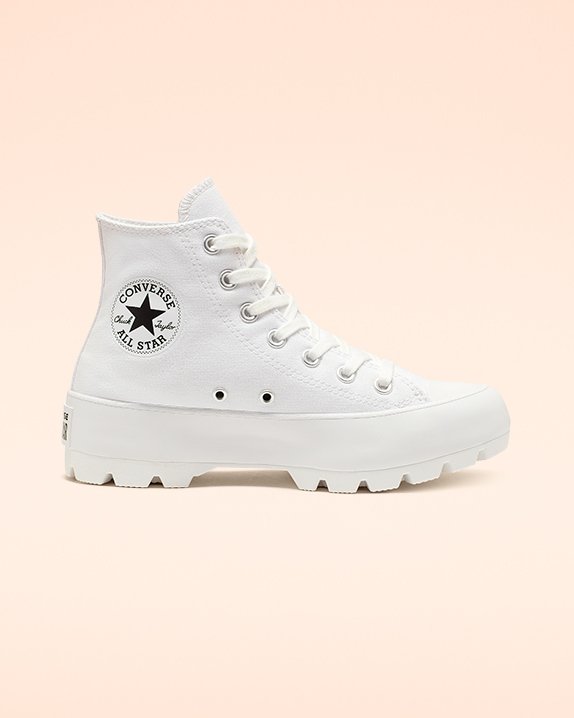 White Converse Chuck Taylor All Star Lugged High Top | A36565T