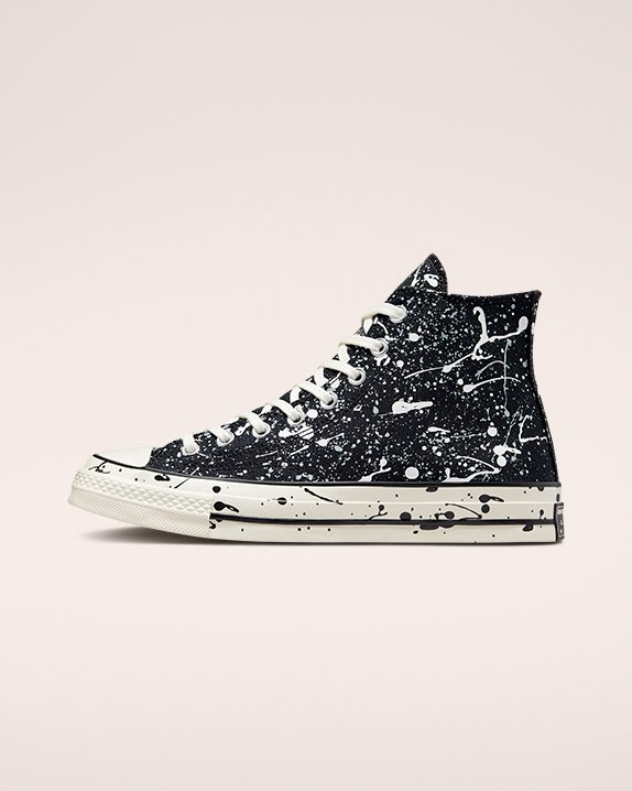 Black Converse Chuck 70 Paint Splatter High Top | A46018Y