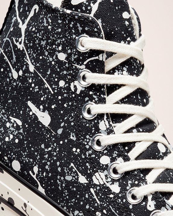 Black Converse Chuck 70 Paint Splatter High Top | A46018Y