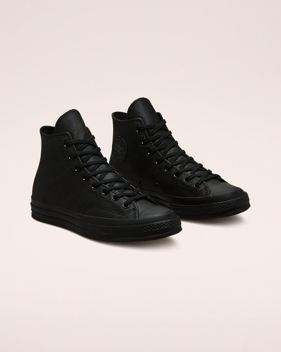 Black Converse Chuck 70 Tonal Leather High Top | A06197J