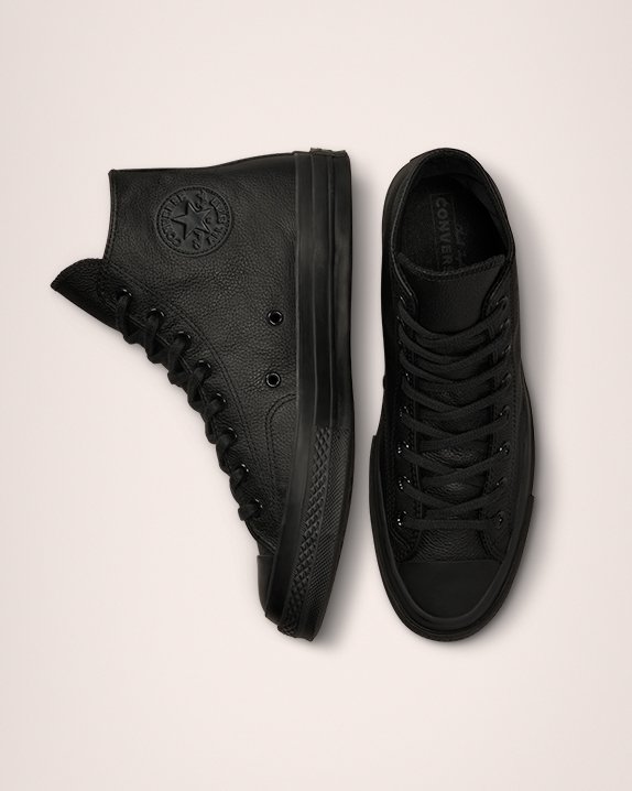 Black Converse Chuck 70 Tonal Leather High Top | A06197J