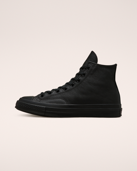 Black Converse Chuck 70 Tonal Leather High Top | A23665B