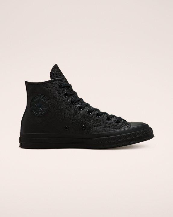 Black Converse Chuck 70 Tonal Leather High Top | A23665B