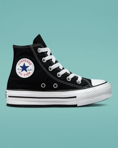 Black Converse Chuck Taylor All Star Eva Lift High Top | A85491M