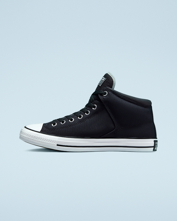 Black Converse Chuck Taylor All Star High Street Canvas Mid | A98039X