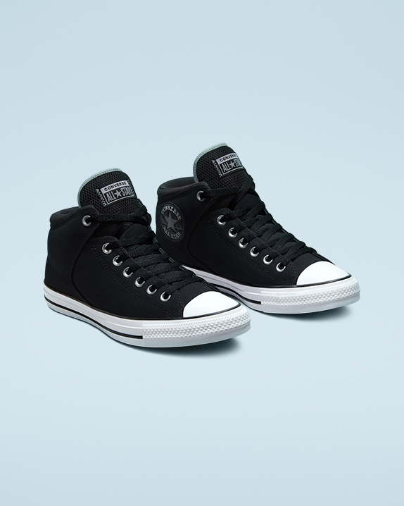 Black Converse Chuck Taylor All Star High Street Canvas Mid | A98039X