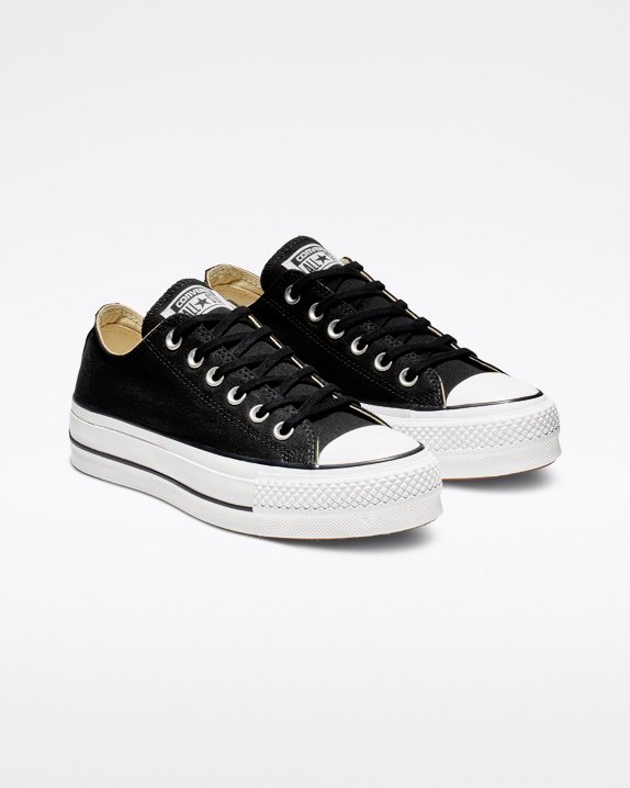 Black Converse Chuck Taylor All Star Lift Canvas Low Top | A05116D