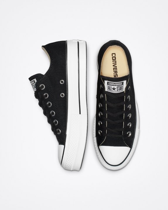 Black Converse Chuck Taylor All Star Lift Canvas Low Top | A05116D