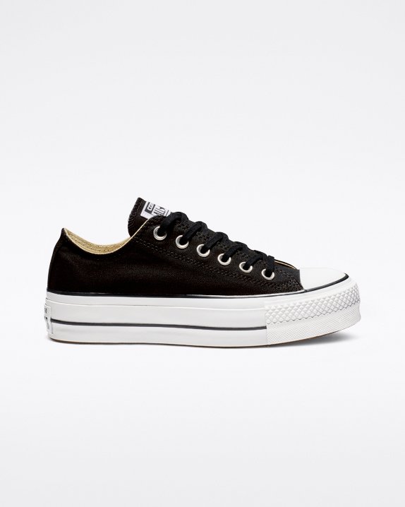 Black Converse Chuck Taylor All Star Lift Canvas Low Top | A05116D