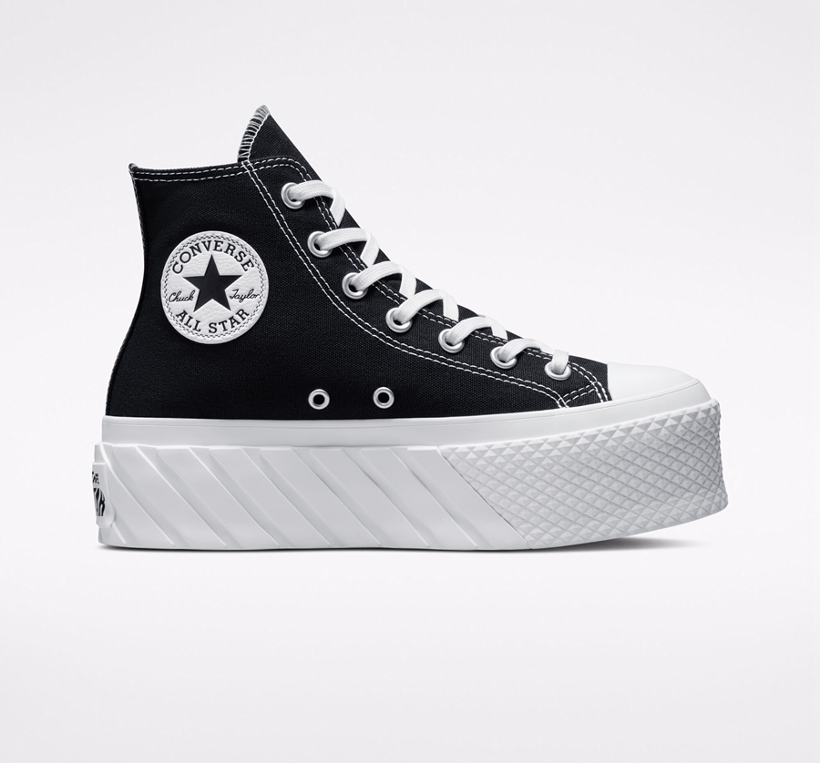 Black Converse Chuck Taylor All Star Lift 2X Platform | A31495T