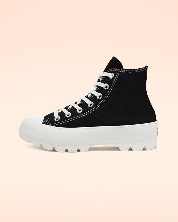 Black Converse Chuck Taylor All Star Lugged High Top | A01078Q