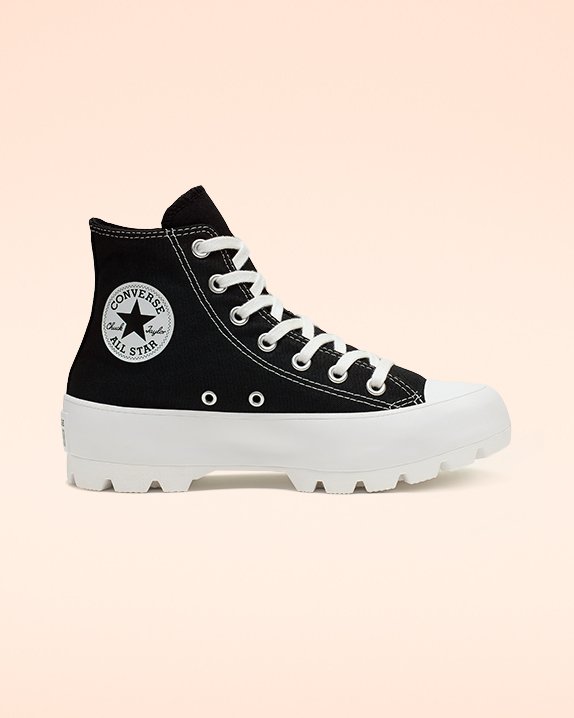 Black Converse Chuck Taylor All Star Lugged High Top | A01078Q