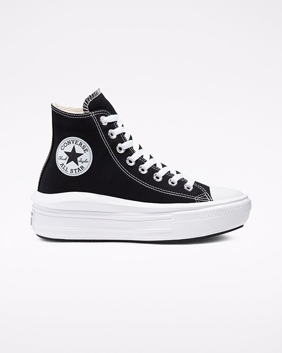 Black Converse Chuck Taylor All Star Move Platform High Top | A02833O