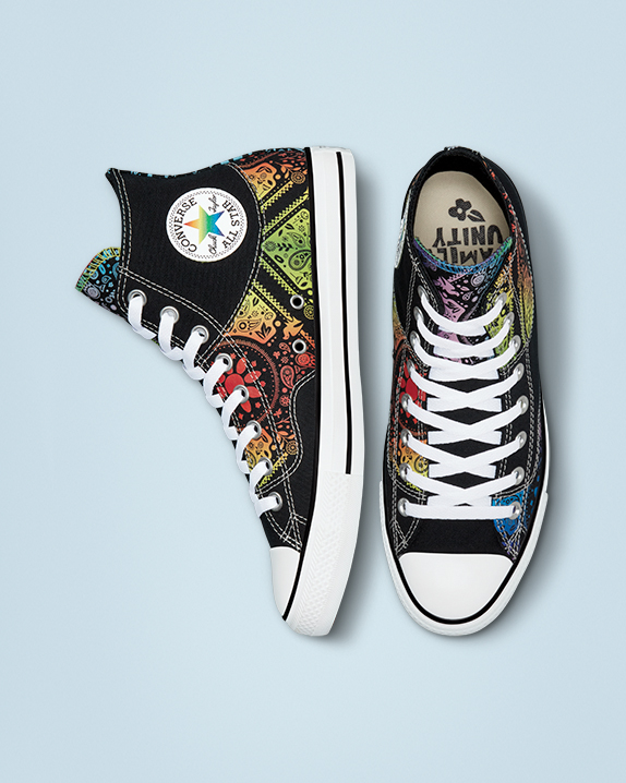 Black Converse Chuck Taylor All Star Pride High Top | A00192M