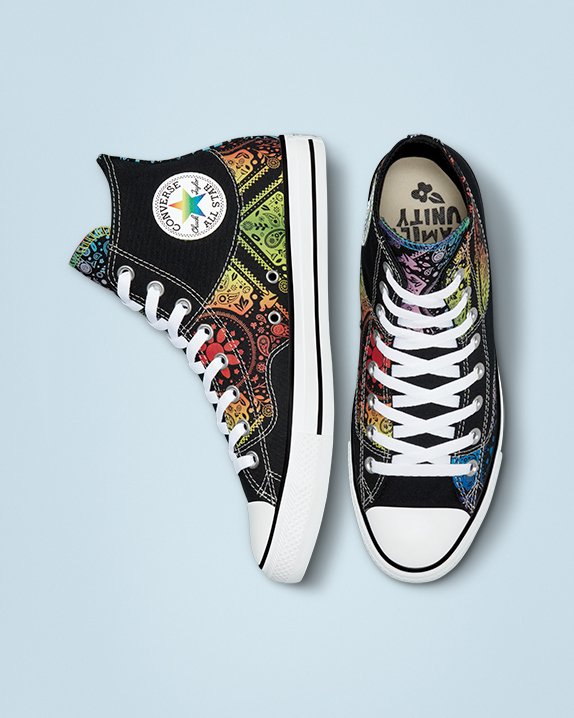 Black Converse Chuck Taylor All Star Pride High Top | A48479T