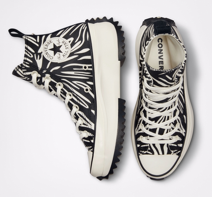 Black Converse Run Star Hike Platform Animalier | A06697W