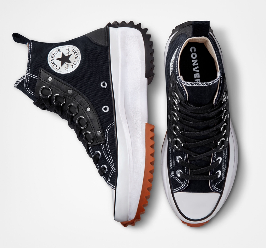 Black Converse Run Star Hike Platform Punk Academia | A16000O