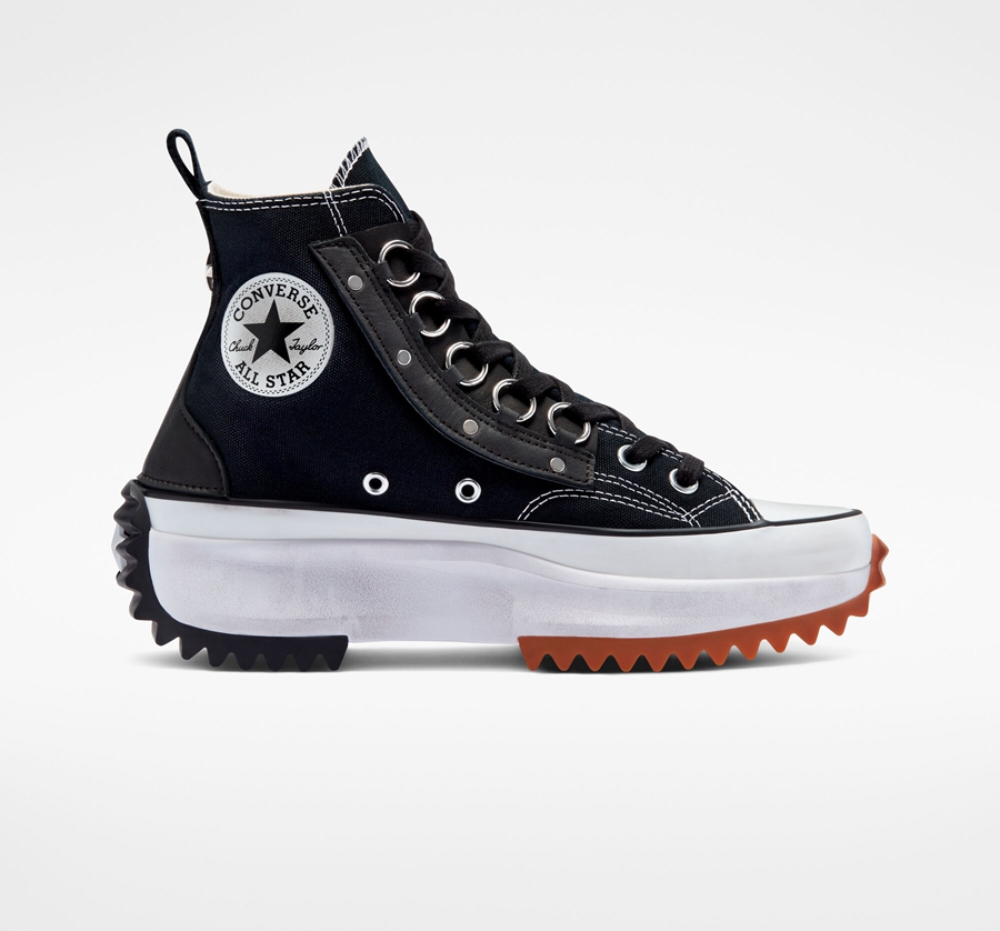 Black Converse Run Star Hike Platform Punk Academia | A16000O