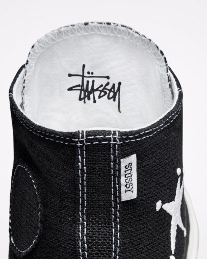 Black Converse x Stussy Chuck 70 High Top | A10363T