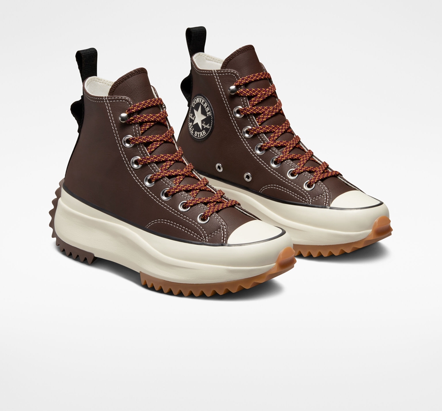 Brown Converse Run Star Hike Platform Winter Tones | A64677H