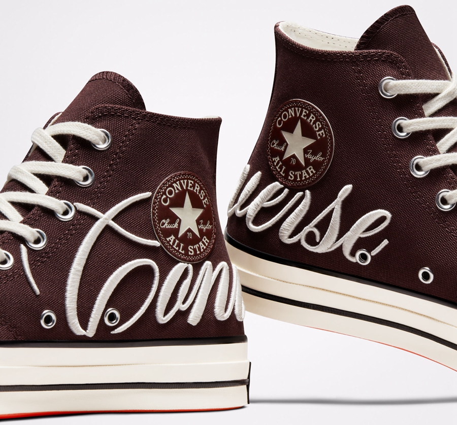 Burgundy Converse Chuck 70 Embroidered Logo | A26822I