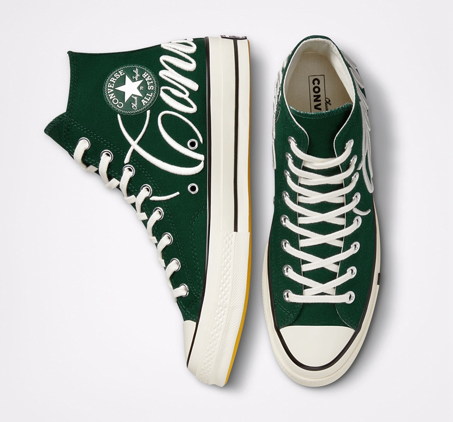 Green Converse Chuck 70 Embroidered Logo | A94363D