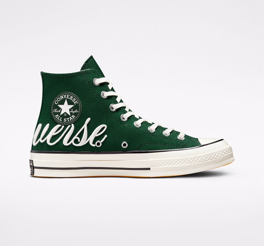 Green Converse Chuck 70 Embroidered Logo | A94363D