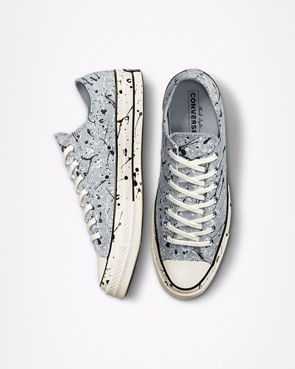 Grey Converse Chuck 70 Paint Splatter Low Top | A45762D