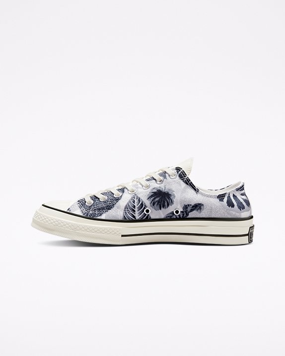 Grey Converse Chuck 70 Tropical Leaf Low Top | A02321X