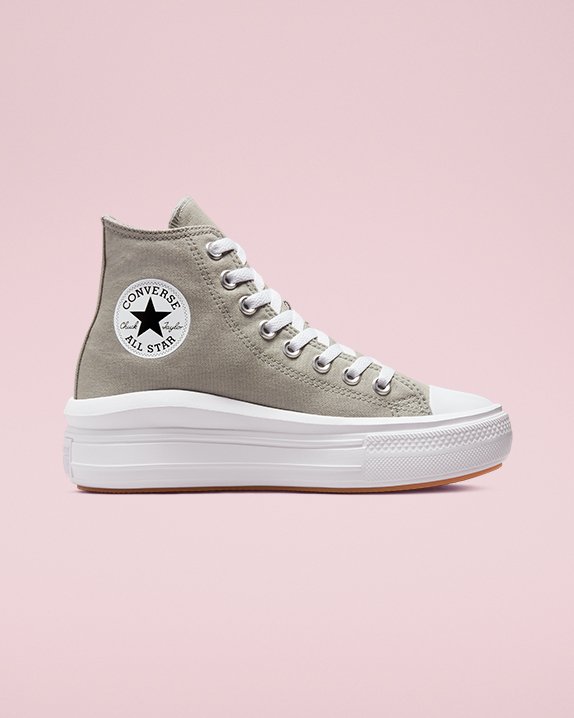 Grey Converse Chuck Taylor All Star Move Seasonal Colour High Top | A41351W