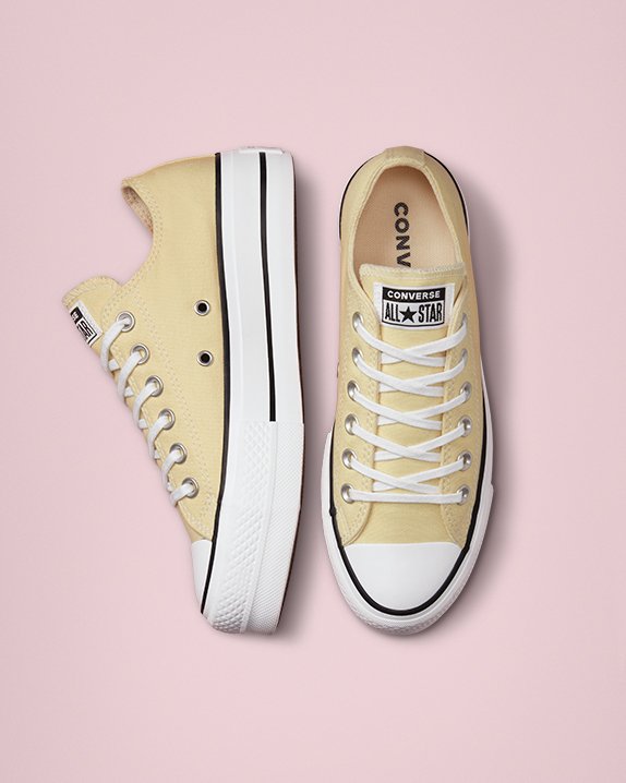 Lemon Converse Chuck Taylor All Star Lift Seasonal Color Low Top | A24449Q