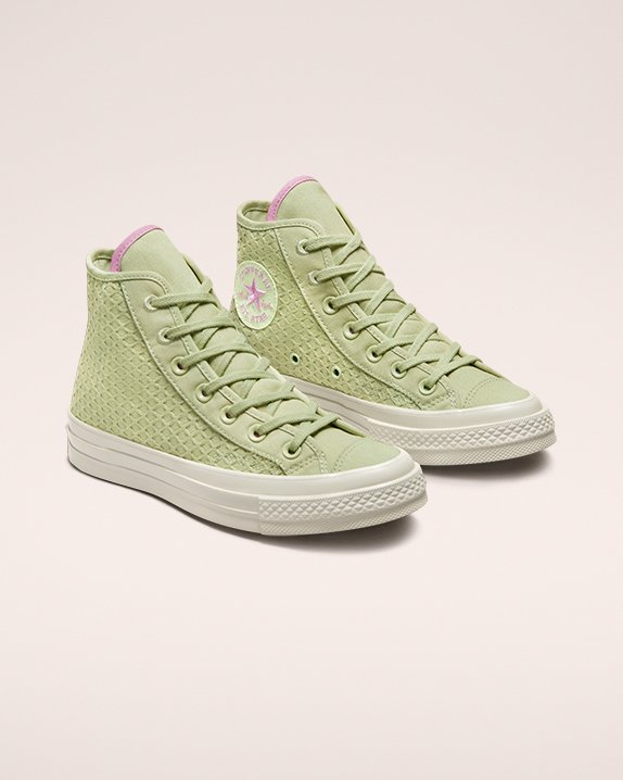 Light Green Converse Chuck 70 Summer Jaquard High Top | A74226L