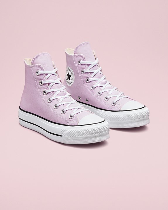 Pink Converse Chuck Taylor All Star Lift Seasonal Colour High Top | A88697W