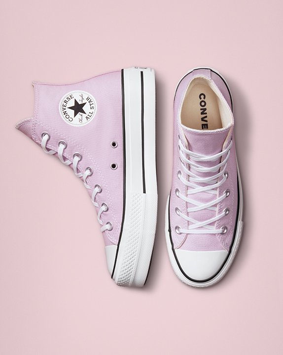 Pink Converse Chuck Taylor All Star Lift Seasonal Colour High Top | A88697W