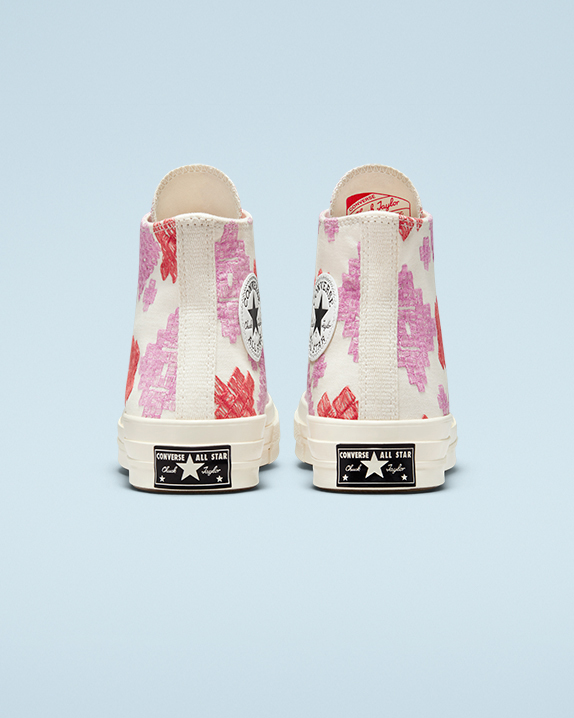 Pink Converse Festival Broderie Chuck 70 High Top | A87157R