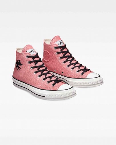 Pink Converse x Stussy Chuck 70 High Top | A41540L