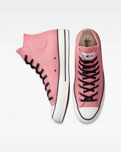 Pink Converse x Stussy Chuck 70 High Top | A41540L