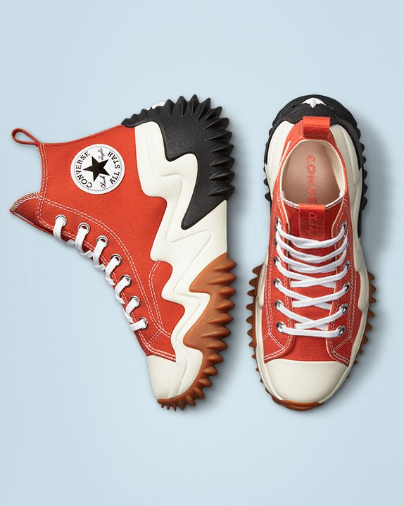 Red Converse Run Star Motion Seasonal Colour High Top | A22394Z