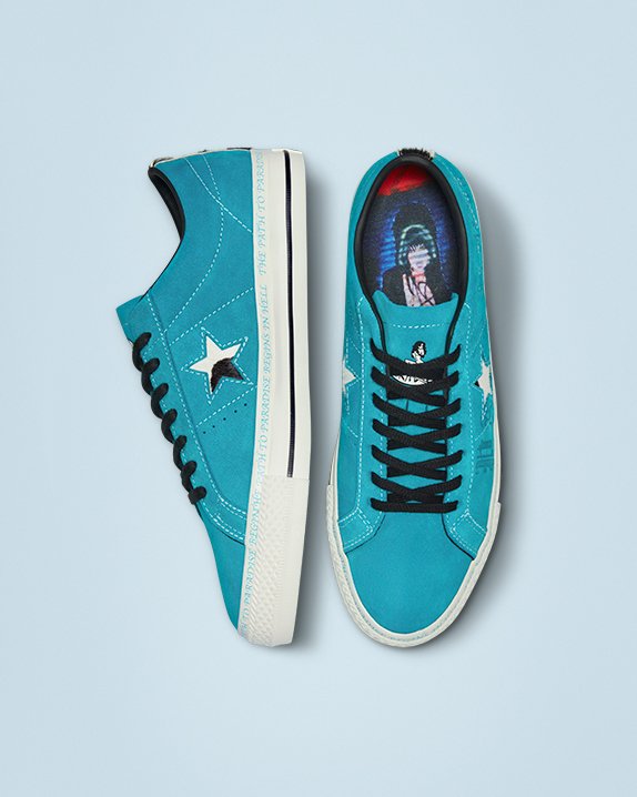 Turquoise Converse Sean Pablo One Star Pro Low Top | A64385D