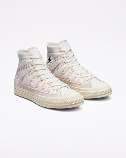 White Converse Chuck 70 Hiking Stitched High Top | A99942L