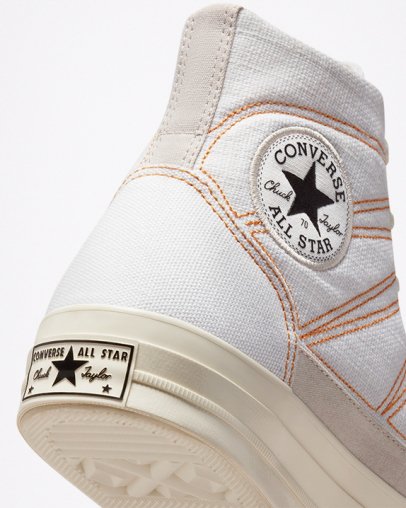 White Converse Chuck 70 Hiking Stitched High Top | A99942L