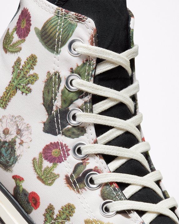 White Converse Chuck 70 Succulent Print High Top | A20326L