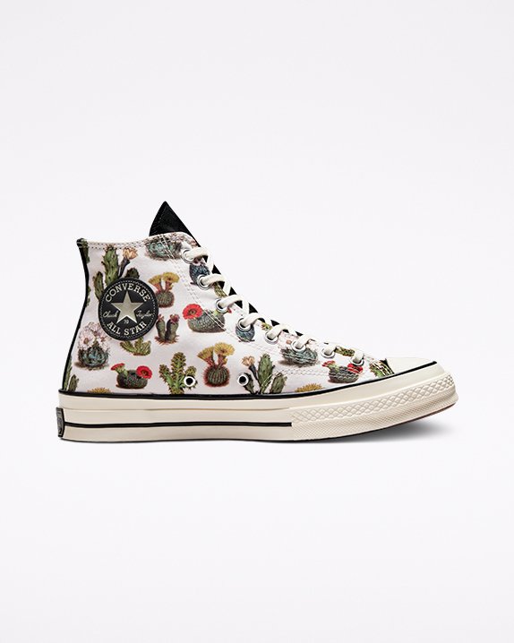 White Converse Chuck 70 Succulent Print High Top | A20326L