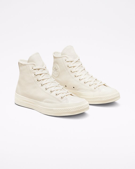 White Converse Chuck 70 Tonal Leather High Top | A42179S