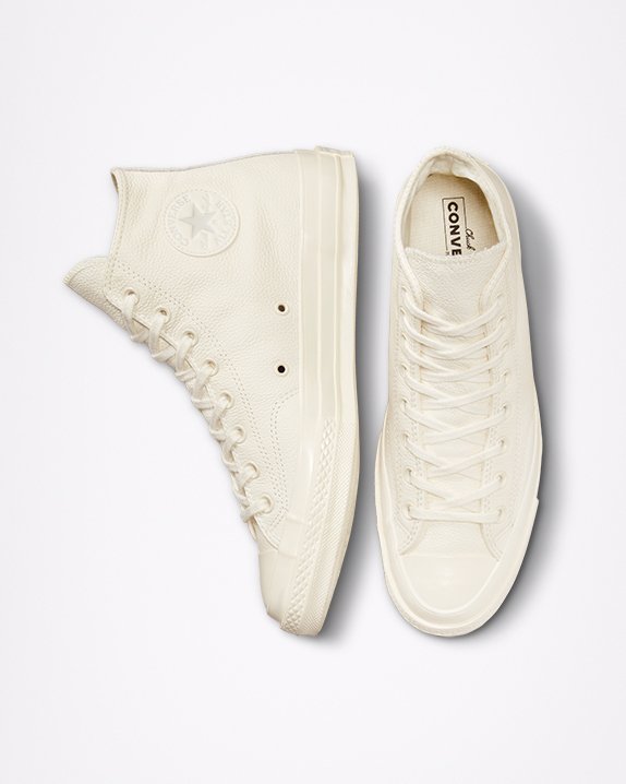 White Converse Chuck 70 Tonal Leather High Top | A42179S