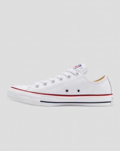 White Converse Chuck Taylor All Star Classic Leather Low Top | A08694T