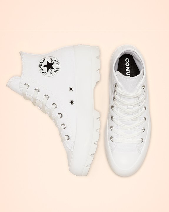 White Converse Chuck Taylor All Star Lugged High Top | A36565T