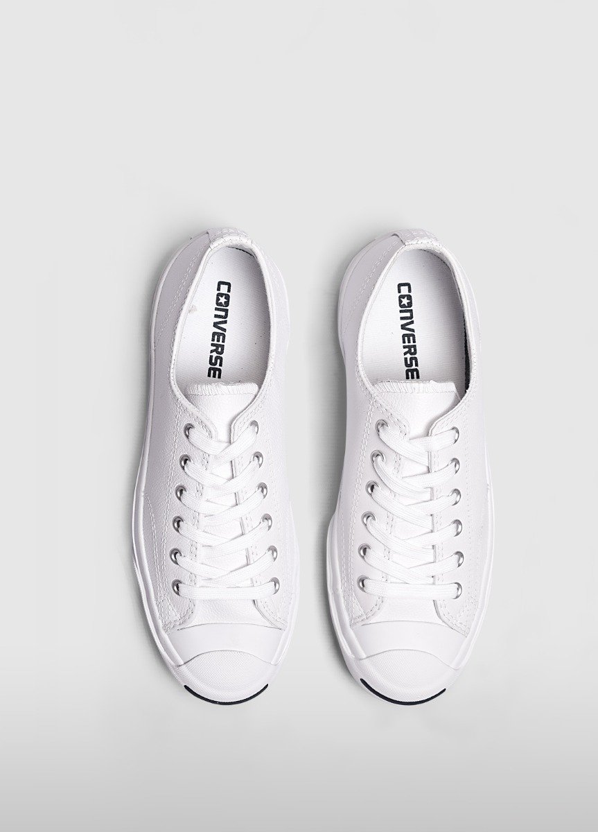 White Converse Jack Purcell Leather Low Top | A45069P